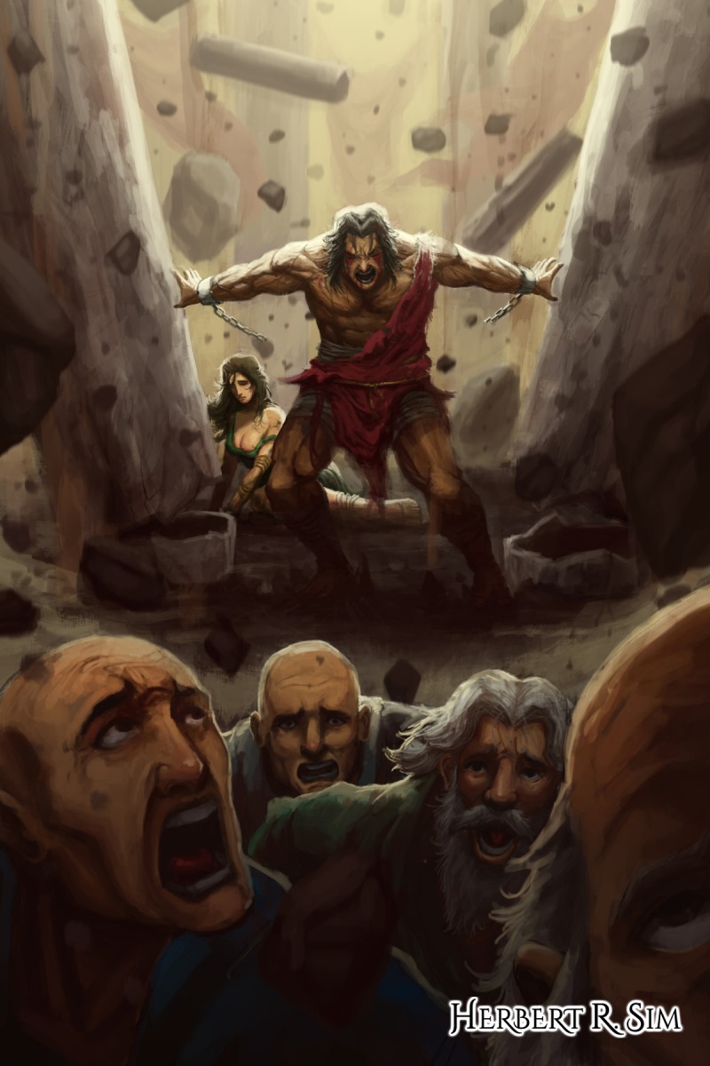 Herbert-Sim-Samson-Revenge-Philistines-Delilah-Art-illustration.jpg