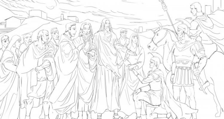 herbert-sim-jesus-heals-an-officials-son-sketch-illustration - Herbert ...