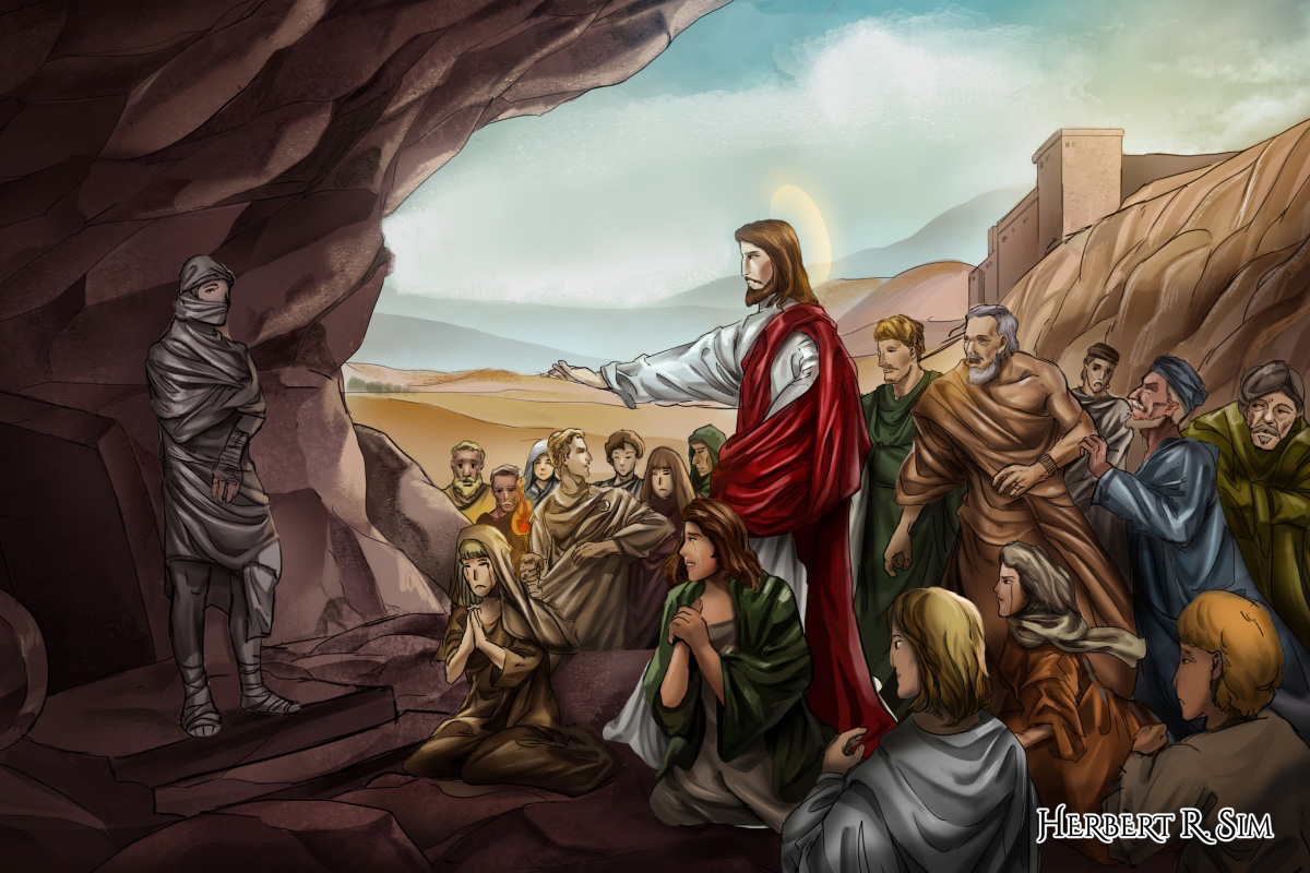 clipart of lazarus bible story